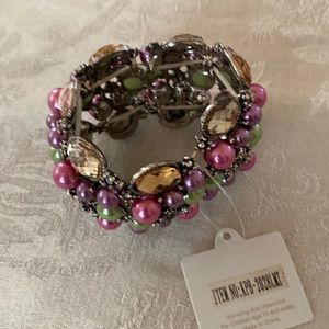 Bracelet with colored stones by Madison Ave